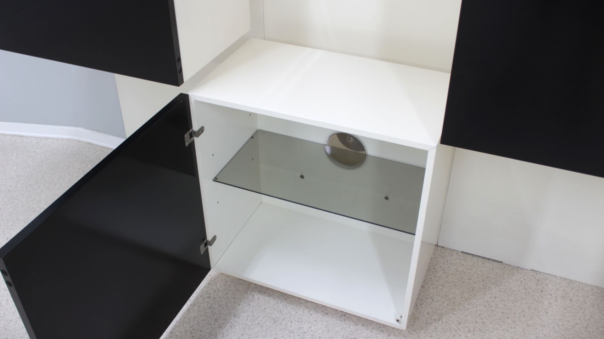 Backlit Bookcase Roberto Monsani for Acerbis 1970s