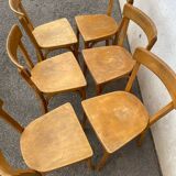 Set de 6 chaises baumann bistrot