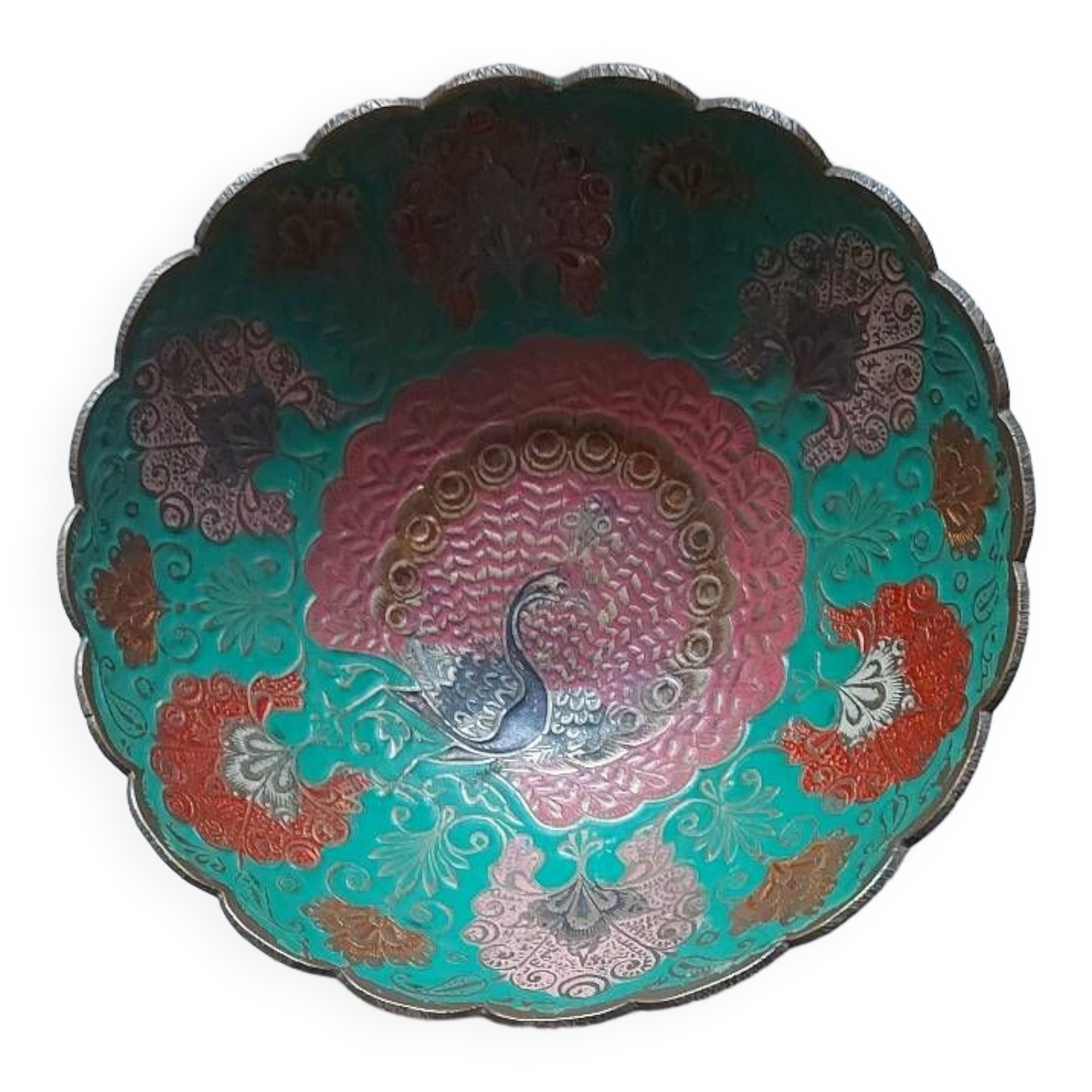 Indian enameled bowl