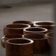 Set of 10 Scandinavian bowls in Swedish pine from the mid-century, made by Holmbergs & Varnamo, 1970s.
