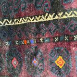 Handmade handmade Afghan Belutch vintage carpet 122x206 cm