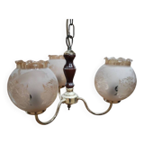 Antique 3-arm chandelier