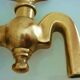 Old fountain tap for garden in brass, 4 parts