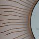 Vintage gold metal sun mirror – 70 cm