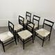 6 Leggera chairs by Gio Ponti for Cassina, Italy, first edition