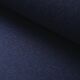 Wooden bench with midnight blue fabric, France, circa 1955