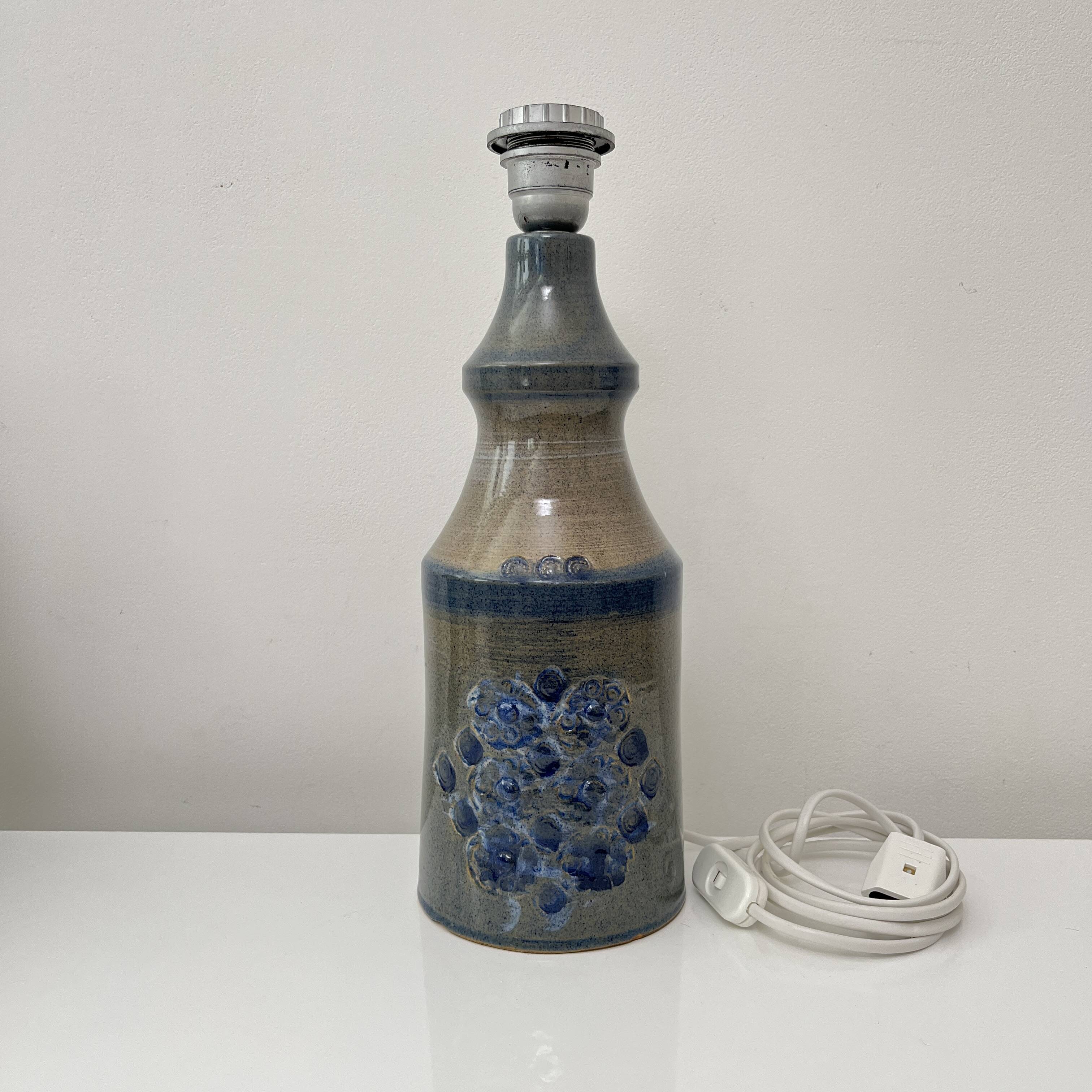 Ceramic lamp Hanne Stentoj Denmark circa 1960