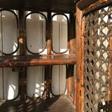 Vintage rattan cabinet