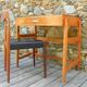 Small desk and vintage Scandinavian chair from the 50s-60s by Niels Otto Möller.