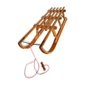 Luge double wooden vintage, 50s