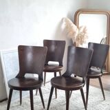 Set of 4 Scandinavian chairs from the 1960s.