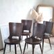 Set of 4 Scandinavian chairs from the 1960s.