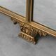 Wall mirror in gold leaf wood, 1950s vintage, 178x5x175