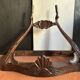 Antique wall console in carved walnut, Louis XV style, 19th century.