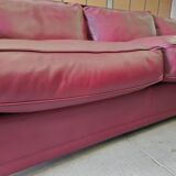 Canapé d'angle modulable Socrates en cuir bordeaux par Poltrona Frau, 1970