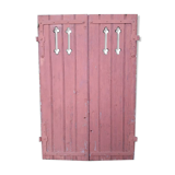 Pair of old openwork shutters