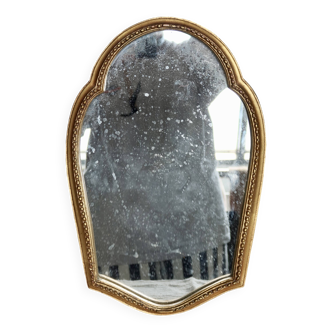 Miroir Baroque ancien en bois doré