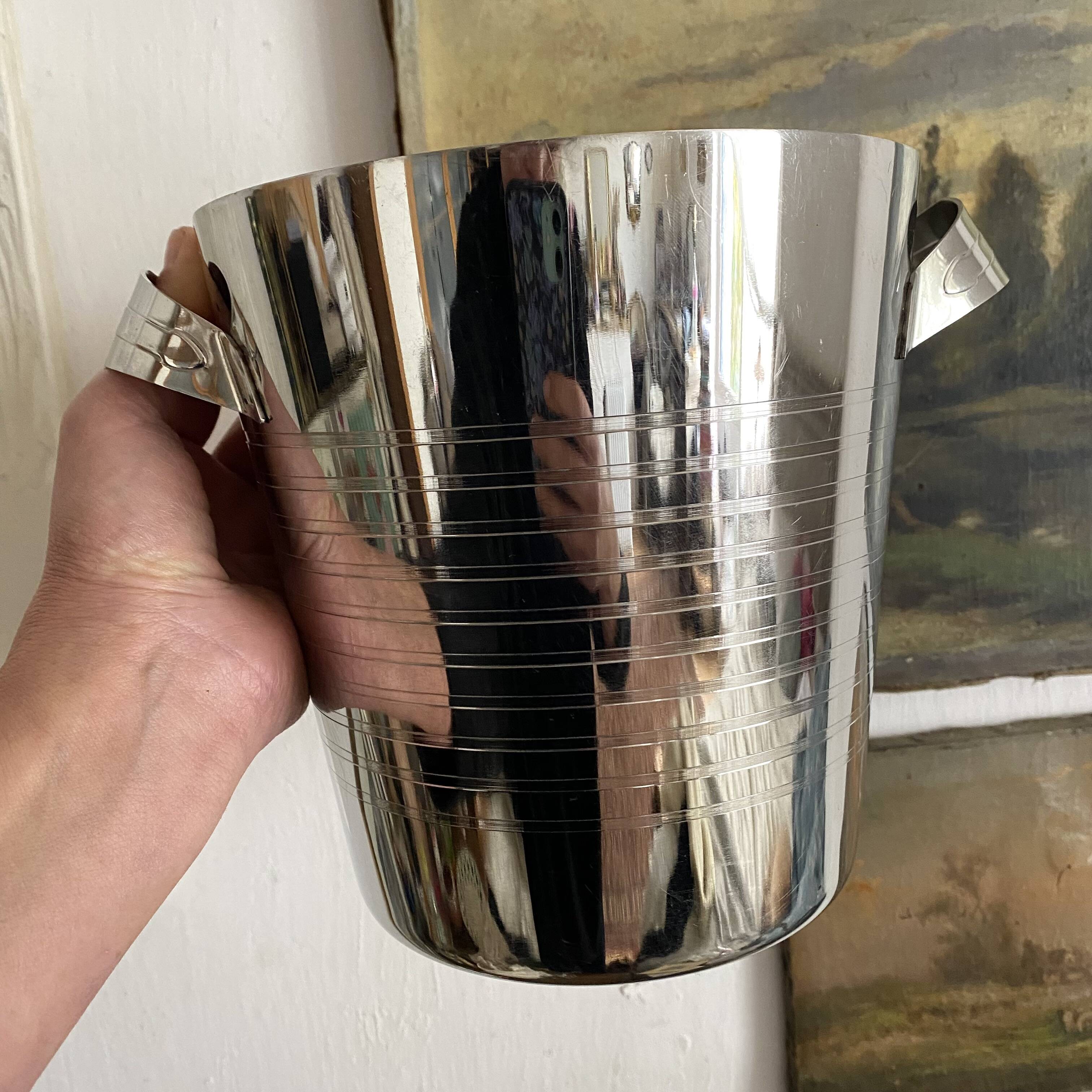 stainless steel champagne bucket