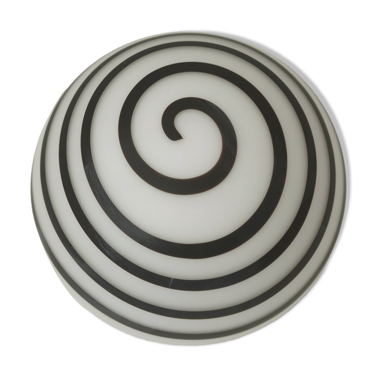 Vintage Sconce Pop Art Black and White  Swirl Glass Wall Lamp Ceiling Light