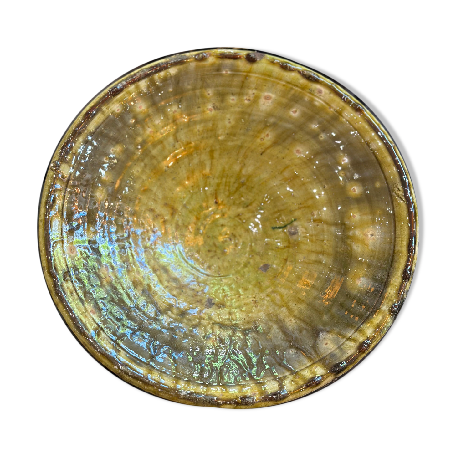 Fruit plate Tamegroute in glazed ceramic