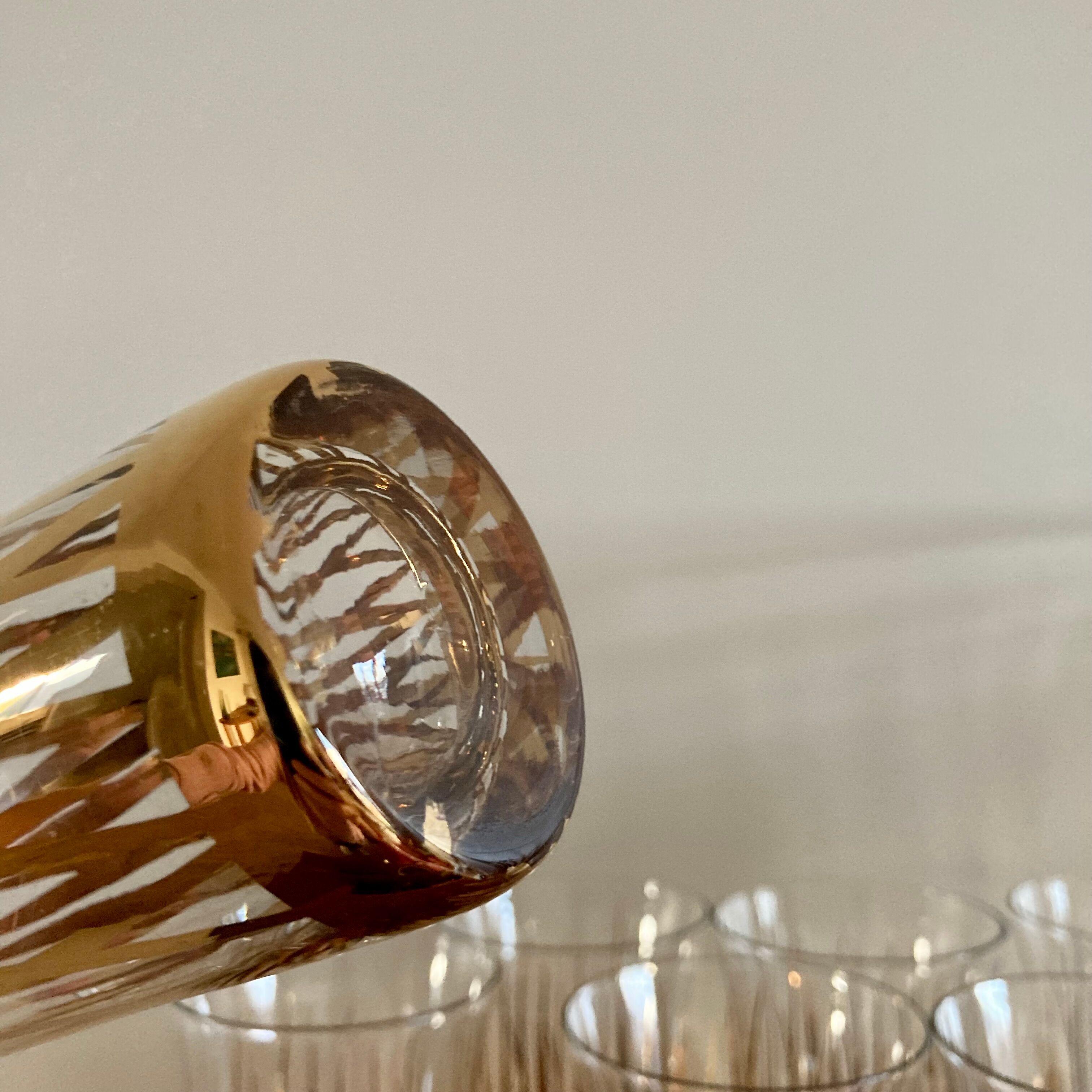 Service orangeade demi cristal or