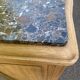 Renovated vintage art deco Parisian sideboard in solid wood and marble 152cm