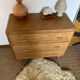Commode vintage bois pieds compas