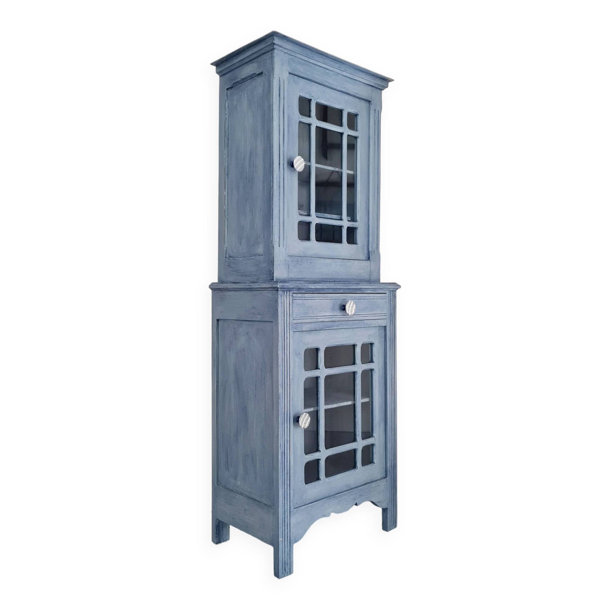 50s display case - small blue dresser