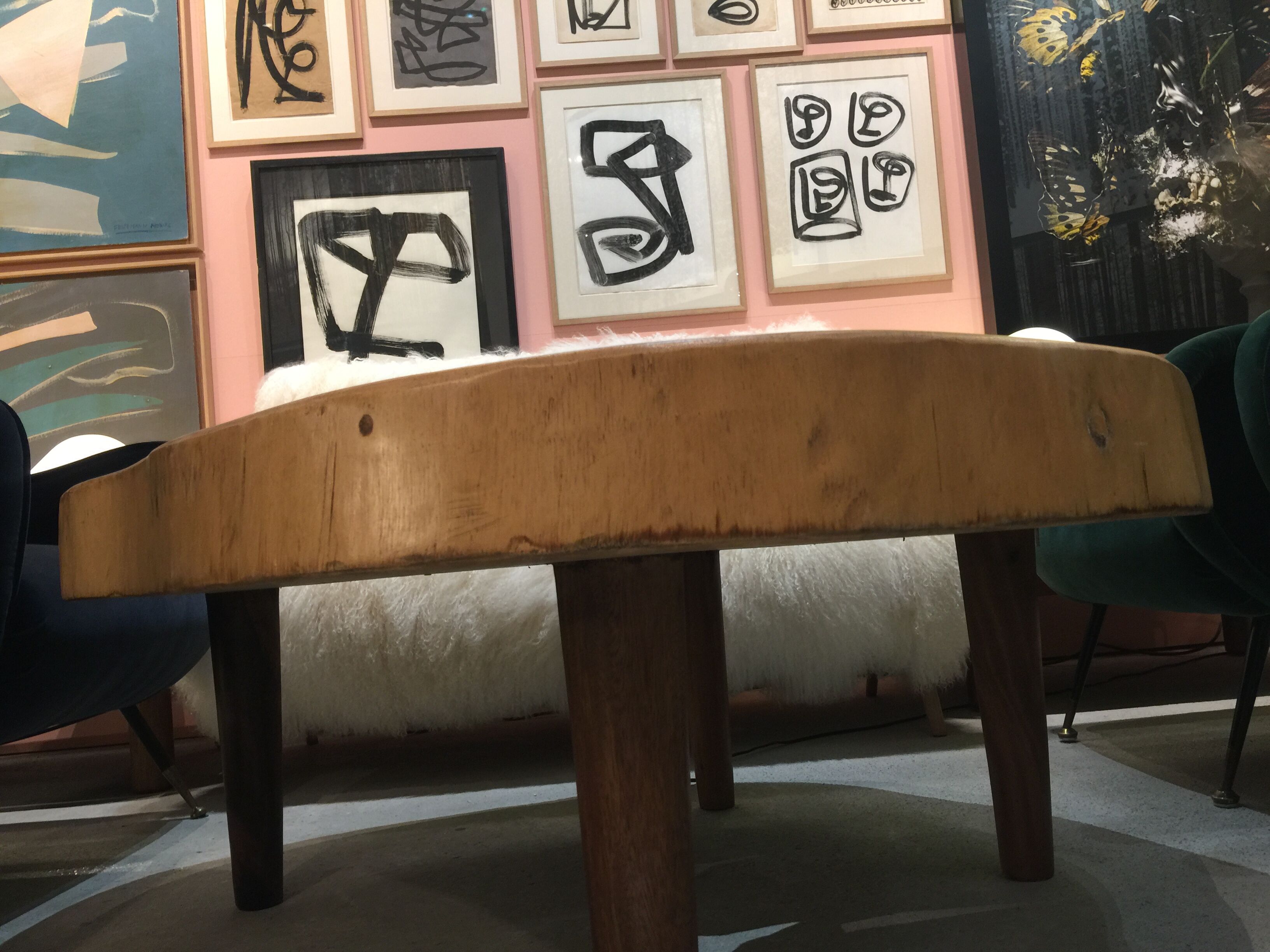 1960 wooden coffee table