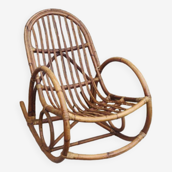 Rocking chair en bambou