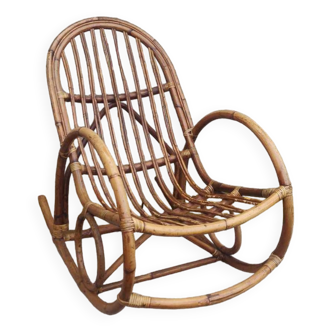 Bamboo rocking chair