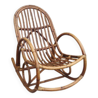 Rocking chair en bambou
