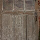 Glass entrance door in solid oak