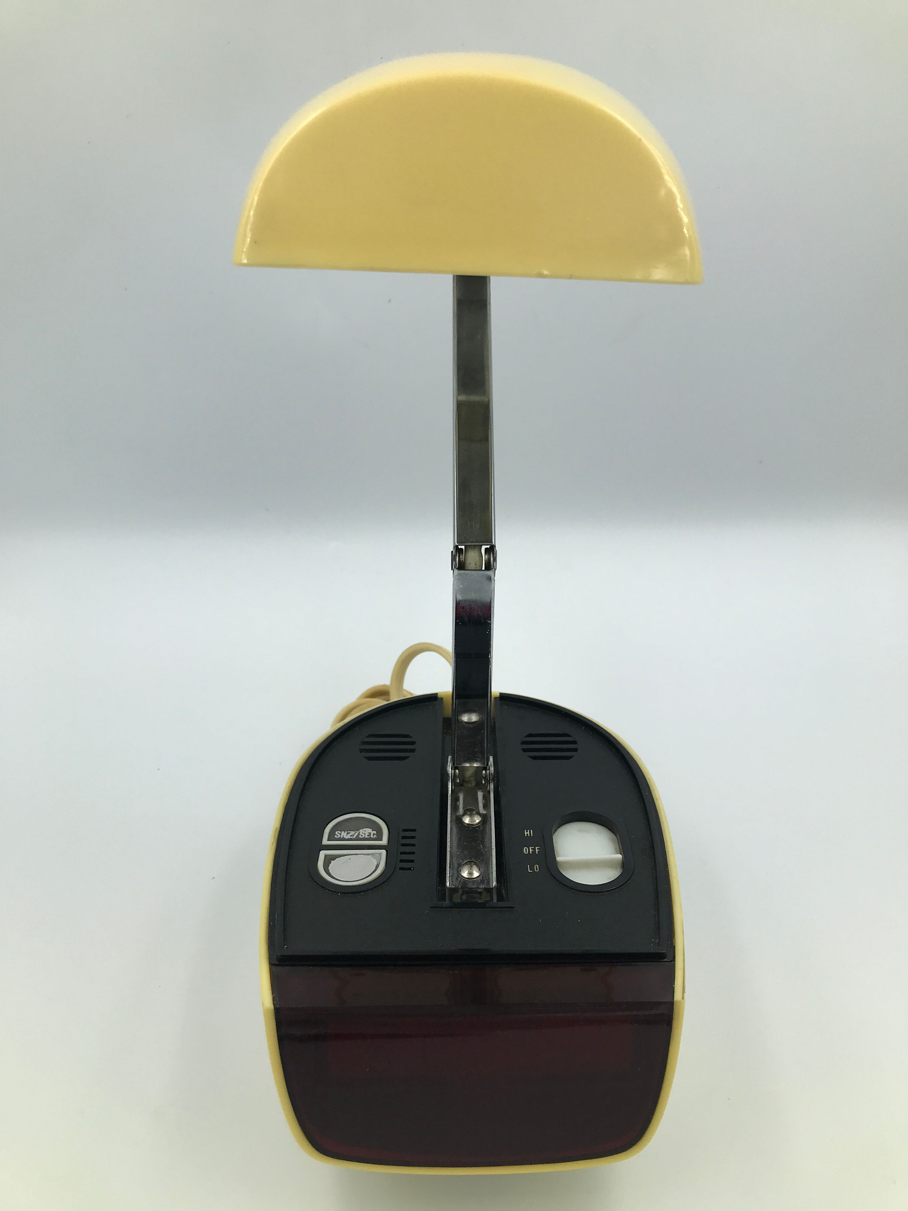 Vintage space age style alarm lamp with articulated arm 60s