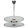 1930s Bauhaus chrome and glass chandelier, Czechoslovakia