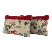 Lot de 2 housses de coussin turque vintage 41x61 cm