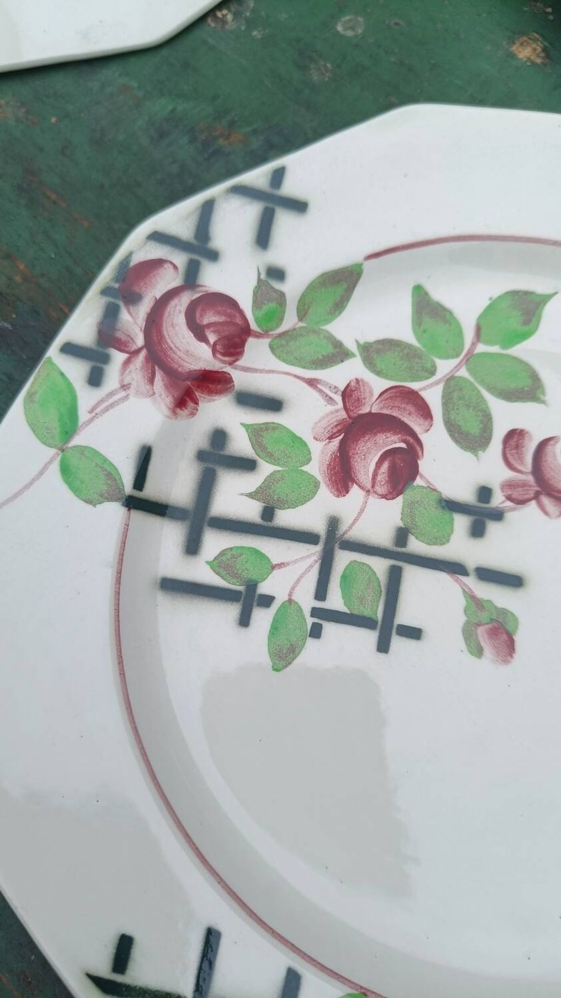 Iron earth dessert plates