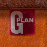 Gplan teak coffee table - glass