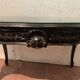Louis XV style desk in black wood Napoleon III, XIX century