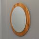 round wood mirror