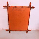 Vintage faux bamboo mirror 1970s
