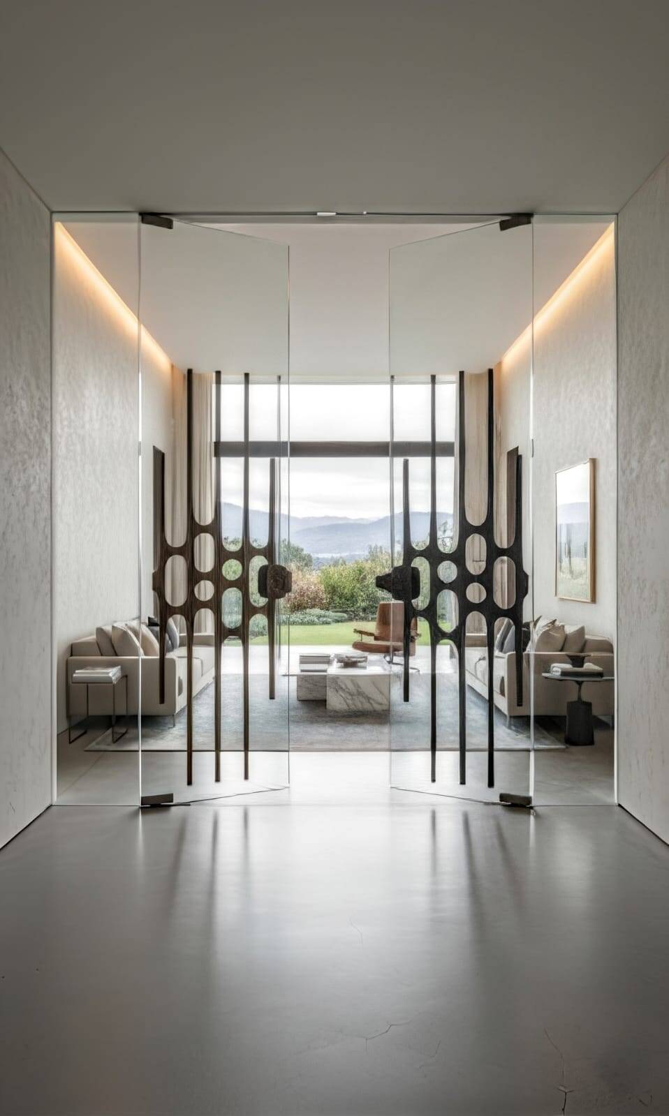 Brutalist Cast Aluminum Door Panel, 1960s