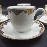 6 Cups art deco coffee - Jean Boyer