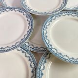 10 assiettes plates Arras Sarreguemines