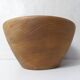 Large turned wooden salad bowl