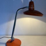 1960s vintage desk lamp Fase Faro Madrid orange - 52 cm