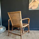 Wicker armchair