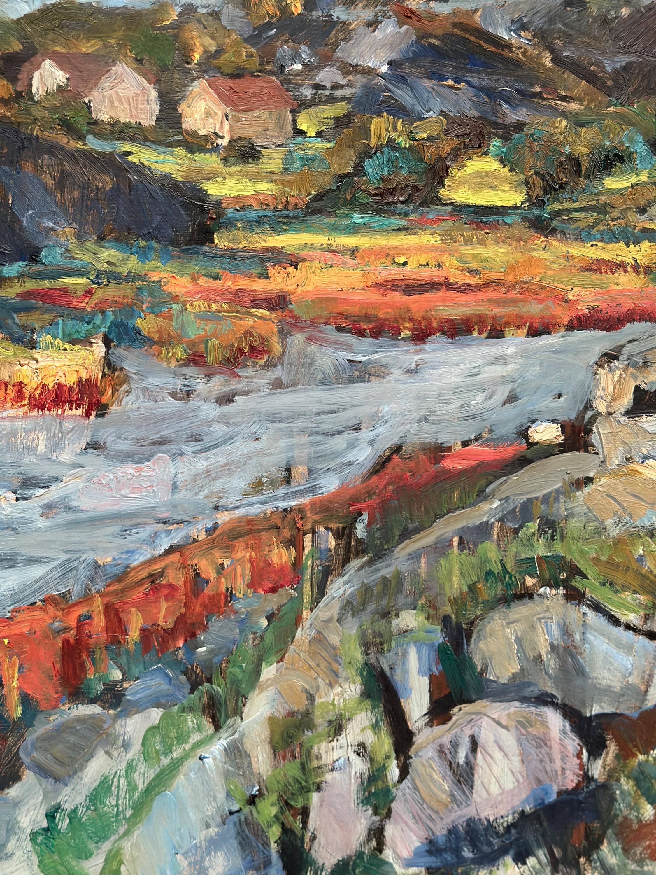 Swedish Oil On Canvas – “Serene Landscape” By Karl Otto Kellgren