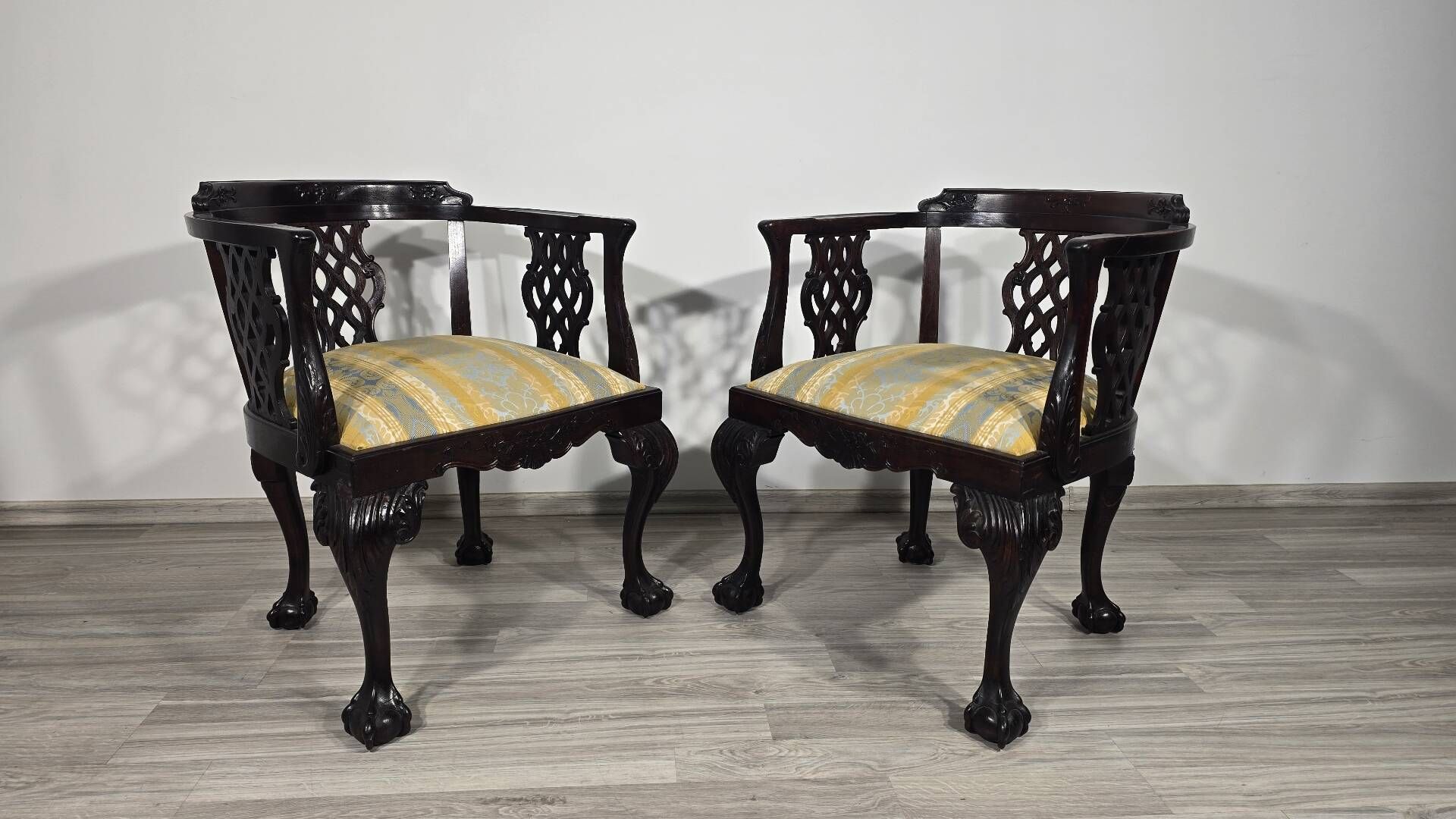 Chippendale style chairs