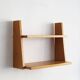Vintage Wall Shelf in Beech, Czechoslovakia, 1960s